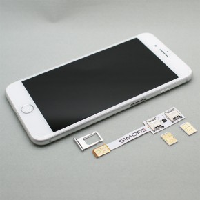 Adaptateur argent pour iPhone X / 8 et 8 Plus / 7 7 Plus / 6