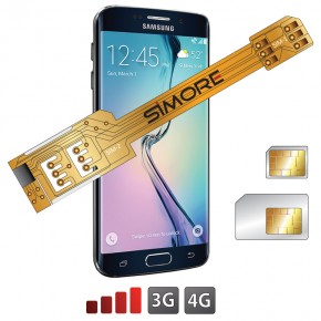 Postbode ontsnappen Verandering X-Twin Galaxy S6 Edge Dual SIM card adapter for Samsung Galaxy S6 Edge |  SIMORE.com
