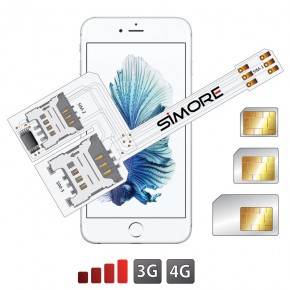 WX-Triple - Triple dual SIM case adapter for iPhone 6S 3G compatible | SIMORE.com