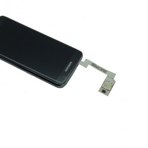 ZX-Twin Galaxy S7 Edge Schutzhülle Doppel SIM karten adapter für 